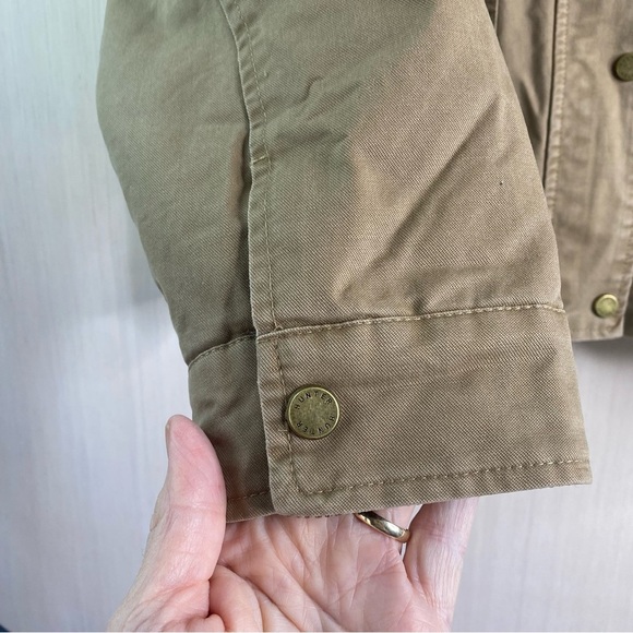 NWT Hunter Women’s Barn Jacket Oversized Quilted Corduroy Collar Tan XL - Picture 4 of 11